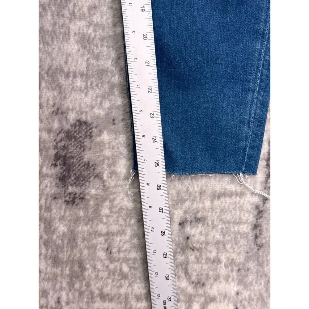 Frank & Eileen Jeans 27 Womens Ankle Slim Raw Hem Denim